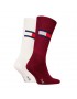 TOMMY HILFIGER 701228222-006, Κάλτσες Unisex TH UNI TJ SOCK 2pcs FLAG, ΜΠΡΟΝΤΟ-ΑΣΠΡΟ